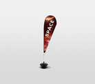 Teardrop Flags Printed Flags