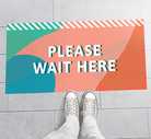 Please Wait Here Floor Stickers Floor Stickers